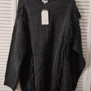 Wonderly Charcoal Knit Sweater